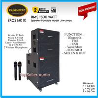 Gambar Speaker Aktif Portable Model Line Array Dusenberg New EROS MK IX Bluetooth Tws With 2 Microphone Wireless Original Garansi Resmi 2 Tahun dari TOP SELLER OLINE SHOP undefined 1 Tokopedia