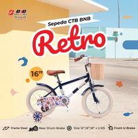 Gambar BikenBike Sepeda Anak Perempuan 4-7 Tahun BNB Retro Ukuran 16 Inch Frame Hi-Ten Steel Ban Putih Klasik Keranjang Depan & Roda Bantu Hadiah Ulang Tahun Bubble - Retro Pink, NonRkit (Instn) dari Toko Sepeda Anak Bekasi undefined 4 Tokopedia