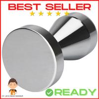 Gambar Tamper Coffee Stainless Steel Temper Kopi Espresso Flat Stainless - Brown, 51mm dari Dina Home undefined 2 Tokopedia