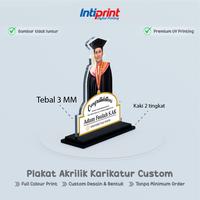 Gambar Plakat Akrilik Custom Wisuda Graduation - Pelakat Hadiah Kelulusan / Pernikahan / Ulang Tahun - A6 dari Inti Print undefined 1 Tokopedia