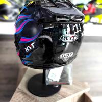 Gambar helm kyt galaxy flat R new 2025 flame - black red, M dari rubyh undefined 5 Tokopedia