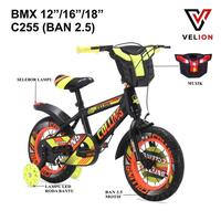 Gambar SEPEDA ANAK LAKI LAKI VELION COLLINS 12 16 18 INCH / SEPEDA ANAK BMX - C255 BLK YELLOW, 16 inch(4-6th) dari SEPEDA JAYA ABADI_NEW undefined 1 Tokopedia