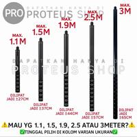Gambar ◉ INVISIBLE STICK Insta360 X5 X4 X3 One X2 DJI OSMO 360 CAM GOPRO ACTION ACE PRO BRICA SELFIE LONG TONGSIS MONOPOD STIK PANJANG 1.1 1.5 2 2.5 3 METER - 1,5 Meter dari Proteus Shop ID undefined 4 Tokopedia