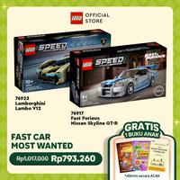 Gambar LEGO Speed Champions Bundle - LEGO Speed Champions 76923 Lamborghini Lambo V12 Vision GT Super Car + LEGO Speed Champions 76917 2 Fast 2 Furious Nissan Skyline GT-R (R34) dari LEGO ID Official Distributor undefined 1 Tokopedia