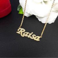 Gambar Kalung Nama Fantastic Titanium Anti Karat Custom Lapis Emas kado ultah ready stok dari Fransisca Andrea undefined 2 Tokopedia
