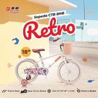 Gambar BikenBike Sepeda Anak Perempuan 4-7 Tahun BNB Retro Ukuran 16 Inch Frame Hi-Ten Steel Ban Putih Klasik Keranjang Depan & Roda Bantu Hadiah Ulang Tahun Bubble - Retro Pink, NonRkit (Instn) dari Toko Sepeda Anak Bekasi undefined 5 Tokopedia