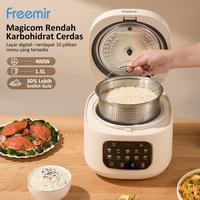 Gambar freemir Rice Cooker Digital Smart Low Sugar 1.5L Gratis Portable Electric Cooker Magic Com Kontrol Gula Rendah Kalori Multifungsi Hidup Lebih Sehat PFOA Free SNI Certified dari freemir Electric Official Store undefined 5 Tokopedia