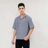 Gambar CASUALUXE Cuban Bowling Boxy Oversized Linen Shirt  | Kemeja Oversize Linen Lengan Pendek - Putih, L dari Casualuxe.id undefined 3 Tokopedia