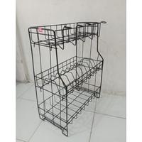 Gambar TERLARIS RAK PIRING DAPUR 3 SUSUN RAK PENGERING PIRING DAN GELAS 3 TINGKAT ANTI KARAT dari SEMYUT JKT undefined 3 Tokopedia
