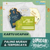 Gambar Kartu Ucapan Lebaran | Kartu Ucapan Bentuk Custom | Murah Berkualitas - AP 260, KUP - 1 dari Sinar Pelita Printing undefined 1 Tokopedia