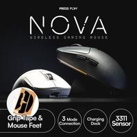 Gambar READY !!! NOVA V4 Lightweight Wireless Gaming Mouse by Press Play - BLACK, Mouse Only dari CV DAYA ELEKTRO undefined 1 Tokopedia