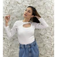 Gambar MODAVIE - RACHEL CROP TOP Longsleeve Crop Tee Baju Atasan Lengan Panjang Tarzan Knit Croptop - BLACK, S dari modavie undefined 5 Tokopedia