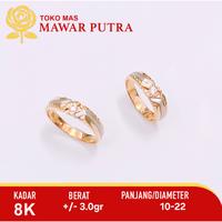 Gambar cincin nikah couple emas 8K - Model 3 dari Rosegoldid undefined 5 Tokopedia