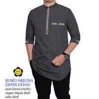Gambar LS KOKO ARJUNA Baju Koko Pria Zipper depan (7 WARNA) SIZE M - XXL - Tosca, XL dari LogoSmileFashion undefined 1 Tokopedia