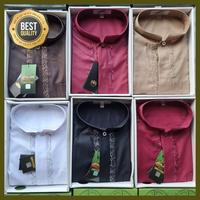 Gambar baju koko atlas lengan panjang high quality - Size S Putih dari Shulha Mall undefined 1 Tokopedia