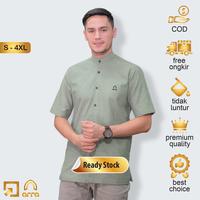 Gambar Baju Koko Pria Dewasa Lengan Pendek Terbaru Model Polos Series Daud Kemko Original Arra Muslim Oxford Denim Kerah Shanghai - Maroon, S dari Injection Project undefined 3 Tokopedia