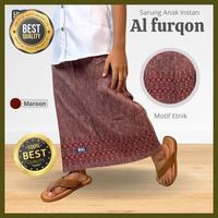Gambar sarung instan anak motif etnik al-furqon by little zizu high quality - mocca, XXL dari Shulha Mall undefined 4 Tokopedia