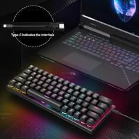 Gambar terlaris Keyboard hp dan Mouse Combo RGB Keyboard pc LED usb untuk Laptop eksternal keyboard Gaming full set accessories komputer set - 1000 DPI-Black dari ridhomu001 undefined 3 Tokopedia