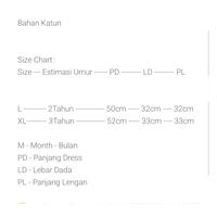 Gambar Katun dress baju kotak kotak anak perempuan model lengan panjang leher ruffle umur 2-3 tahun dari Bell&#39;s style undefined 5 Tokopedia