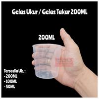 Gambar Gelas Ukur 200ML / Gelas Takar 200ML / Gelas Takar Plastik 200ML dari Kimia store LTC 3 undefined 1 Tokopedia