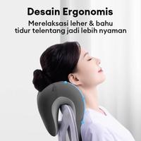 Gambar Bantal Kepala Rileksasi Bantal Tidur Kursi Kantor Premium Nap Pillow Bantal Leher Memory Foam - Hitam dari Andromeda Home Store undefined 4 Tokopedia
