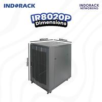Gambar Indorack Close Rack 20U Perforated Door Rak Server Depth 800mm IR8020P - Single Door dari Indorack Networking undefined 5 Tokopedia