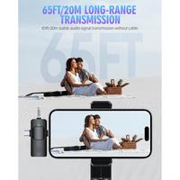 Gambar terlaris 【3 In 1 Pro Mic】3.5mm Mikrofon Nirkabel Lavalier Mic Portabel Audio Video Pembuatan Rekaman Wireless Microphone HP Clip On 2 Mic Untuk IPhone Android Kamera Komputer Laptop Live Vlog Video Recording Game Mobile YouTube Interview Tiktok dari ridhomu001 undefined 3 Tokopedia