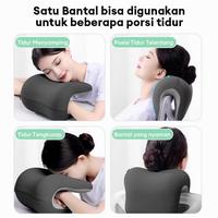Gambar Bantal Kepala Rileksasi Bantal Tidur Kursi Kantor Premium Nap Pillow Bantal Leher Memory Foam - Hitam dari Andromeda Home Store undefined 5 Tokopedia
