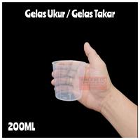 Gambar Gelas Ukur 200ML / Gelas Takar 200ML / Gelas Takar Plastik 200ML dari Kimia store LTC 3 undefined 5 Tokopedia
