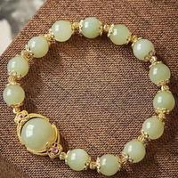 Gambar Gelang giok wanita hijau gelang batu giok asli china Gelang manik manik gelang feng shui membawa Kekayaan Keberuntungan - 1pc dari STORE BEAUTY1 undefined 3 Tokopedia