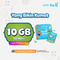 Gambar Kartu Perdana by.U Kuota 10 GB | 10 Hari + Instagram 3 GB | 30 Hari dari by.U undefined 1 Tokopedia