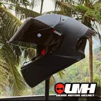 Gambar Helm full face KYT TT Course solid Black doff paket ganteng visor iridium - Bk Gls V Hitam, XL dari Kompashelmet undefined 4 Tokopedia