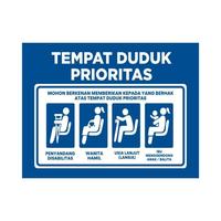 Gambar STIKER KURSI TUNGGU PASIEN | STIKER VINYL TEMPAT DUDUK PRIORITAS SIGN - 15 X 20 CM dari deriatmajastoree undefined 1 Tokopedia