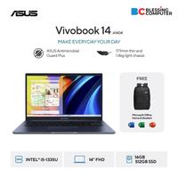 Gambar ASUS Vivobook 14 A1404VA VIPS558M Core i5 1335U 2x8GB 512GB W11 OHS Microsoft 365 Quiet Blue dari Blessing Computer Bali undefined 1 Tokopedia