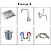 Gambar DV002 Laundry basin with washboard Balcony 304 stainless steel laundry sink 50/55/60*45*22cm Optional with faucet set single sink dari JimmyCar undefined 5 Tokopedia