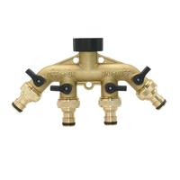 Gambar 3/4 inch Thread Garden Tap 2/4-Way Brass Hose Splitter Y-Type Watering Garden Hose Connector Nipple For Outdoor Tap and Faucet dari Uranus Garage undefined 4 Tokopedia