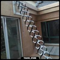 Gambar NEW!! Tangga loteng - Tangga dinding - Tangga lipat teleskopik - wall mounted telescopic stairs dari Travis-onlineshop undefined 5 Tokopedia