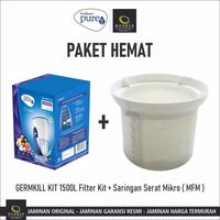 Gambar UNILEVER Pureit Classic GKK 1500L Filter Pure It Germkill Kit / Germ Kill Kit Classic 9L - GKK 1500L + FILTER MICROFIBER, TANPA BUBBLEWRAP dari Toko Nuansa Elektronik Surabaya undefined 4 Tokopedia