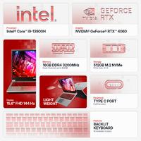 Gambar PONGO GAMING Pongo 960 Core i9-13900H/16GB/512GB/RTX 4060/FHD IPS 100% - Include, 16GB/512GB dari Pongo Gaming Official undefined 2 Tokopedia