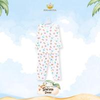 Gambar HIKARUSA LONG SLEEVE LONG PANTS PIYAMA ANAK/BAYI TENCEL - SWIM DEER, Kids 10Y dari Beby_Core undefined 2 Tokopedia