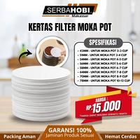 Gambar Kertas Filter Saringan Kopi Coffee / Filter Paper Moka Pot Isi 100 PCS - Ukuran 51mm dari Serba Hobi Makassar undefined 1 Tokopedia