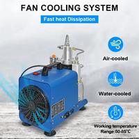 Gambar 300Bar 4500Psi PCP High Pressure Air Compressor Adjustable Auto-Stop Electric Compressor for PCP Scuba Inflator Tank dari ZigZag Com undefined 3 Tokopedia