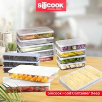 Gambar Silicook Food Container Flat - Korean #1 Food Container Organizer Kotak Makanan Penyimpanan Kulkas Fridge Refrigerator Box Makan - White, Container Flat 1900m dari Silicook Indonesia undefined 1 Tokopedia