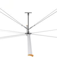 Gambar Industrial Fan HVLS 18 Ft Kipas Angin Gantung Plafon Gudang Besar Jumbo 6 Daun 5.5M High Volume Low Speed - Hitam dari dubora undefined 3 Tokopedia
