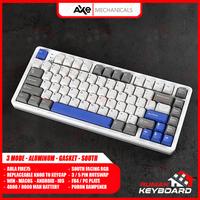 Gambar AULA FIRE75 - 75% - 3 MODE - Aluminum - South RGB - Replaceable Knob - Mechanical Keyboard - WHITE dari Rumah-Keyboard undefined 3 Tokopedia