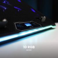 Gambar Rexus Breeze B165 Cooling Pad with 14 High Speed Fans for Laptop  up to 17" 17 inch Cooler Fan dengan 14 Kipas Pendingin Notebook with RGB Adjustable Height and Phone Holder Computer dari Click & Go Tokopedia undefined 5 Tokopedia