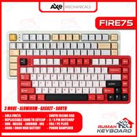 Gambar AULA FIRE75 - 75% - 3 MODE - Aluminum - South RGB - Replaceable Knob - Mechanical Keyboard - WHITE dari Rumah-Keyboard undefined 2 Tokopedia