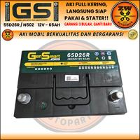 Gambar AKI MOBIL N50Z / 55D26R / 65D26R 12 VOLT 65 AMPERE GS MF AKI KERING dari ZW AUTOPARTS undefined 4 Tokopedia