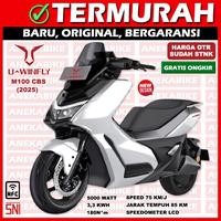 Gambar MOTOR LISTRIK UWINFLY M100 TERBARU 2025 - Putih dari ANEKA BIKE OFFICIAL undefined 1 Tokopedia
