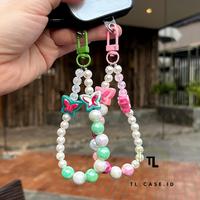 Gambar BPC - Tali Strap Phone Charm PEARL BUTTERFLY - Gantungan Hp Beads Manik Korea Aesthetic - PB-001 | Lilac dari TLCASE.ID undefined 3 Tokopedia